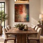 Silver Strata 02 Textured Wabi-Sabi Painting — ART ALL IN AA-9014