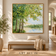 Hushed Valley 02 — Green Woodland Landscape Art