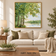 Hushed Valley 02 — Green Woodland Landscape Art