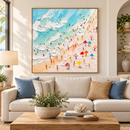 Coral Orbit — Ocean &amp; Coastal Textured Wall Art