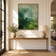 Verdant Atmosphere — Deep Green Abstract Landscape