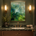 Verdant Atmosphere — Deep Green Abstract Landscape