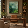 Verdant Atmosphere — Deep Green Abstract Landscape