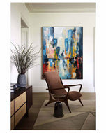 Chalk Nocturne — Color Abstract Wall Art