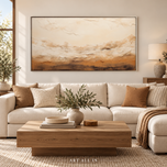 Drifting Surface — Textured Wabi-Sabi Wall Art