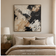 Ink & Khaki Motion — Abstract Expressionist Impasto Painting