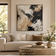 Ink & Khaki Motion — Abstract Expressionist Impasto Painting