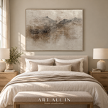 Veiled Matrix — Textured Wabi-Sabi Wall Art