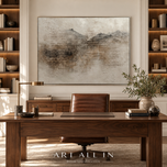 Veiled Matrix — Textured Wabi-Sabi Wall Art