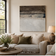 Quiet Current — Neutral Line & Color Block Abstract Painting