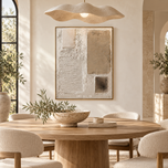 Structured Stillness — Geometric Color Block Impasto Art