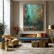 Crimson Dialogue — Color Abstract Wall Art