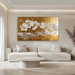 Golden Shore — Sculptural Textured Wall Art