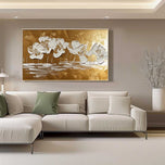 Golden Shore — Sculptural Textured Wall Art