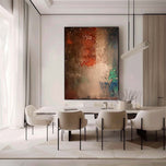 Silver Strata 02 Textured Wabi-Sabi Painting — ART ALL IN AA-9014
