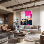 Vivid Current Color Abstract Painting — ART ALL IN AA-9016