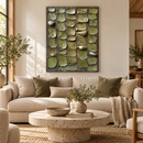 Muted Cascade — Textured Wabi-Sabi Wall Art