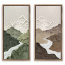 Airy Surface 03 — Wabi-Sabi Mountain Diptych
