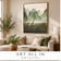 Sand Trace — Misty Green Mountain Landscape Wall Art