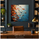 School of Motion — Orange & Blue Fish Impasto Art