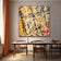Coral Aura Textured Abstract Painting — ART ALL IN AA-9008
