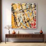 Coral Aura Textured Abstract Painting — ART ALL IN AA-9008