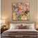 Spring Reverie — Pink & Green Floral Abstract Art