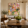 Spring Reverie — Pink & Green Floral Abstract Art