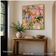 Spring Reverie — Pink & Green Floral Abstract Art