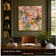 Spring Reverie — Pink & Green Floral Abstract Art
