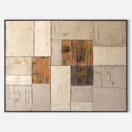 Stone Strata 02 — Textured Wabi-Sabi Wall Art