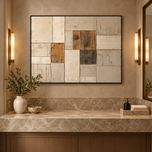 Stone Strata 02 — Textured Wabi-Sabi Wall Art