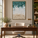 Tactile Movement — Teal & Ivory Textured Color Abstract Wall Art