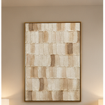 Taupe Pulse — Warm Taupe Textured Wabi-Sabi Wall Art