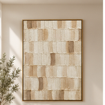 Taupe Pulse — Warm Taupe Textured Wabi-Sabi Wall Art