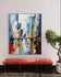 Chalk Nocturne — Color Abstract Wall Art