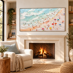 Urban Threshold 03 — Sculptural Textured Ocean Panoramic Wall Art