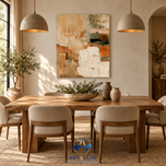 Warm Abstract — Earth-Tone Expressionist Wall Art