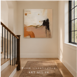 Warm Gesture — Neutral Abstract Impasto Painting