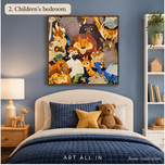 Storybook Menagerie — Whimsical Animal Crowd Art